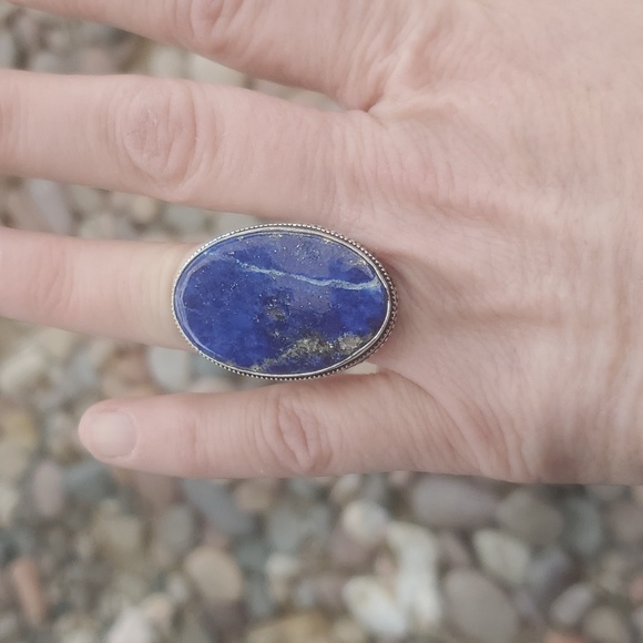 New Lapis Lazuli 925 Silver Ring. - Picture 11 of 16